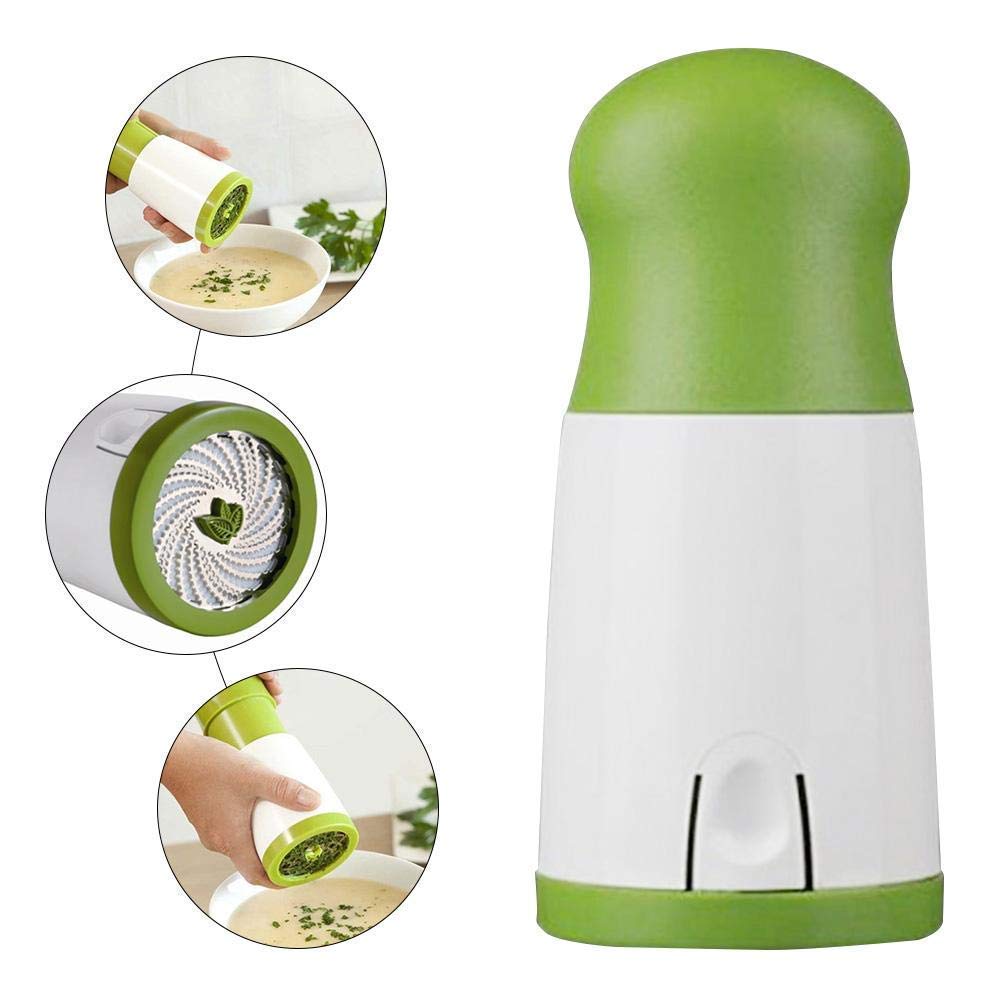 Manual Herb & Coriander Mill – Stainless Steel Leafy Green Vegetable Chopper
