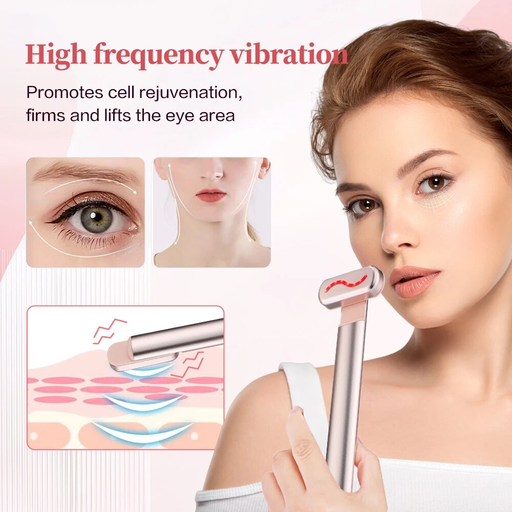 7-Color LED Facial Ice Roller | Hot & Cold Face Massager | Anti-Aging Skincare