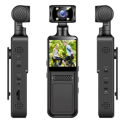 4K WiFi Action Body Camera with 180° Rotating Lens