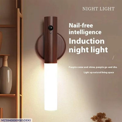 The Gravity-Mount: Rechargeable Wooden LED Night Light