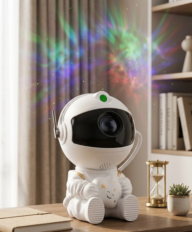 Astronaut Galaxy Projector – Starry Night Sky LED Nebula Lamp for Bedroom, Kids Room & Home Decor