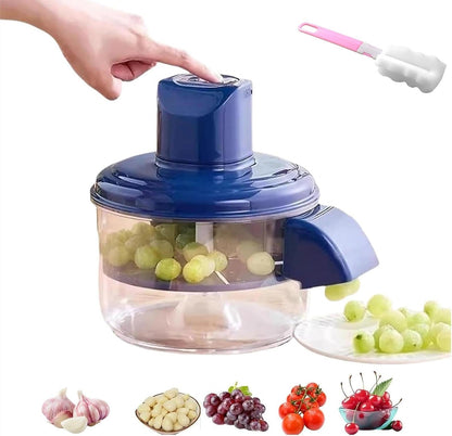 Electric One-Touch Food Chopper & Vegetable Cutter – USB Rechargeable Mini Food Processor for Garlic, Onion, Nuts, Fruits & Vegetables | Portable Kitchen Chopper