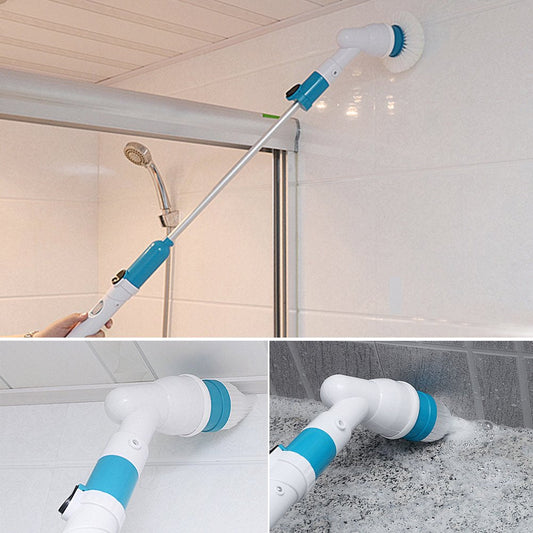 3-in-1 Electric Spin Scrubber with Extendable Handle