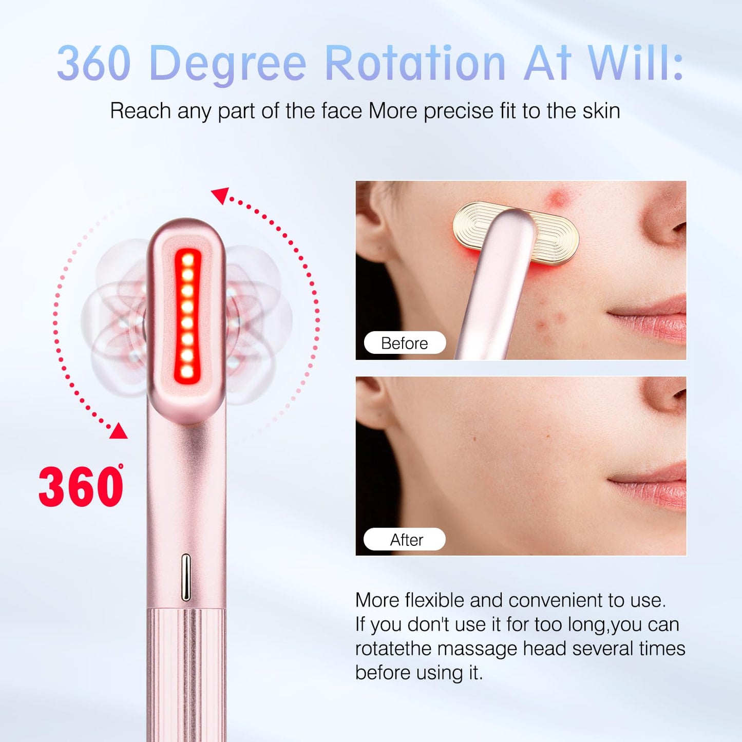 7-Color LED Facial Ice Roller | Hot & Cold Face Massager | Anti-Aging Skincare