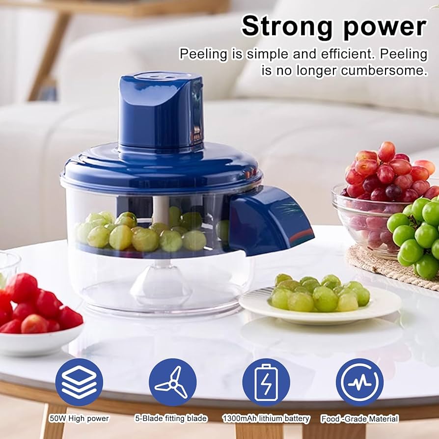 Electric One-Touch Food Chopper & Vegetable Cutter – USB Rechargeable Mini Food Processor for Garlic, Onion, Nuts, Fruits & Vegetables | Portable Kitchen Chopper