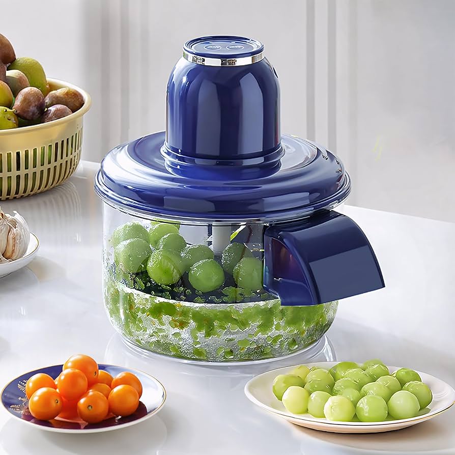 Electric One-Touch Food Chopper & Vegetable Cutter – USB Rechargeable Mini Food Processor for Garlic, Onion, Nuts, Fruits & Vegetables | Portable Kitchen Chopper