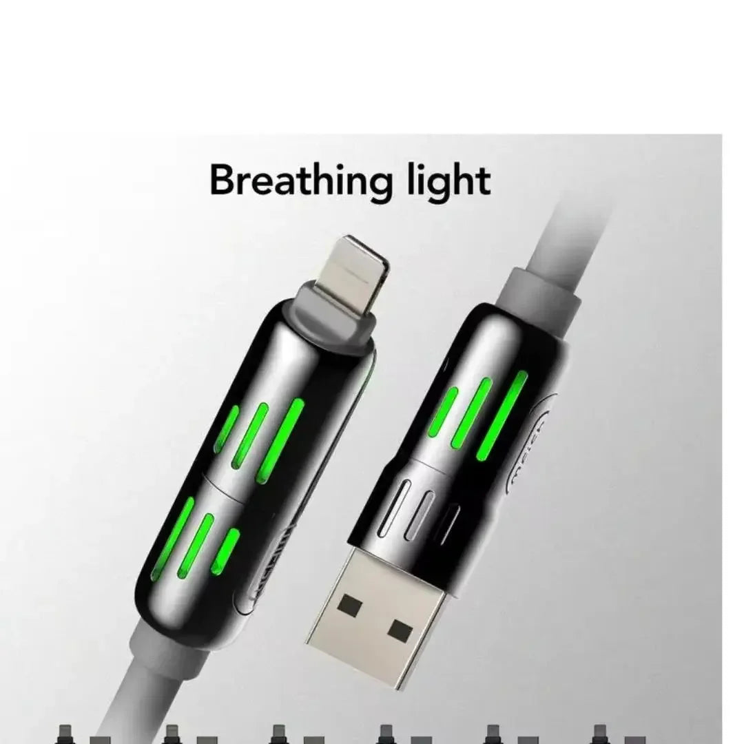 240W 4-in-1 USB Charging Cable Type-C & Lightning