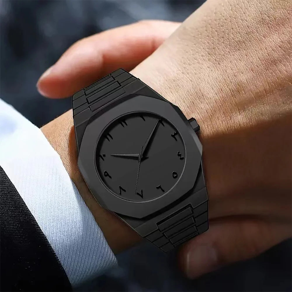 Men's Minimalist Quartz Watch With PC Strap