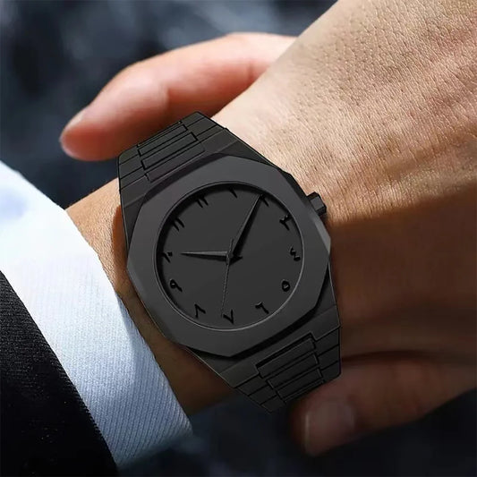 Men's Minimalist Quartz Watch With PC Strap