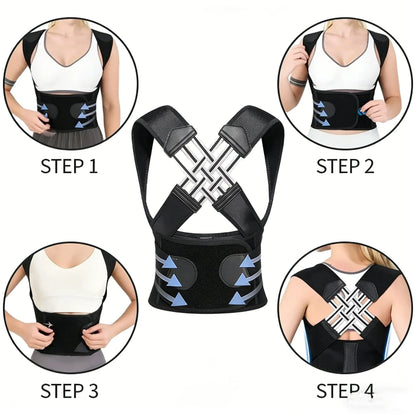 Adjustable Back Posture Corrector Brace for Adults