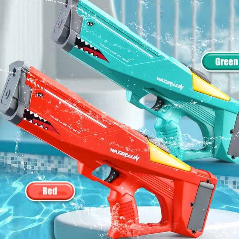 Electric Shark Water Gun Toy – Large Capacity Soaker