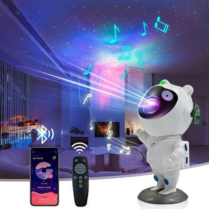 Astronaut Galaxy Projector – Starry Night Sky LED Nebula Lamp for Bedroom, Kids Room & Home Decor