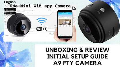 A9 Mini WiFi Camera – HD Wireless Security Camera with Night Vision, Motion Detection & Remote Monitoring