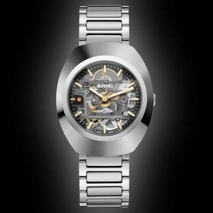RADO DiaStar 10/UE Automatic Skeleton Watch for Men – Premium Stainless Steel Swiss Style Mechanical Wristwatch | Luxury Business Dress Watch