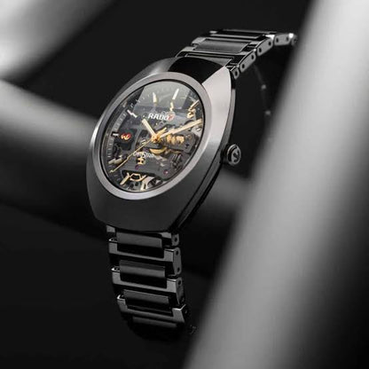RADO DiaStar 10/UE Automatic Skeleton Watch for Men – Premium Stainless Steel Swiss Style Mechanical Wristwatch | Luxury Business Dress Watch