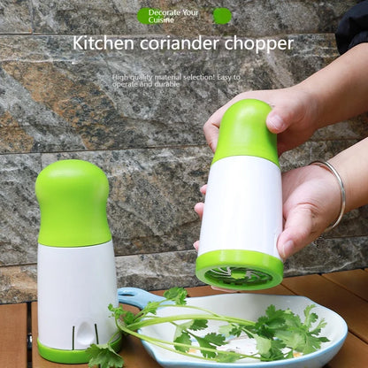Manual Herb & Coriander Mill – Stainless Steel Leafy Green Vegetable Chopper