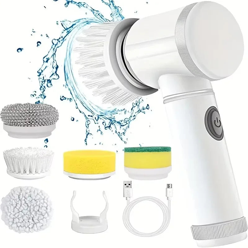 5-in-1 Rechargeable Handheld Electric Power Scrubber