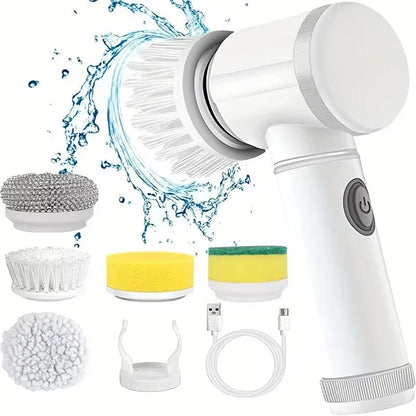 5-in-1 Rechargeable Handheld Electric Power Scrubber