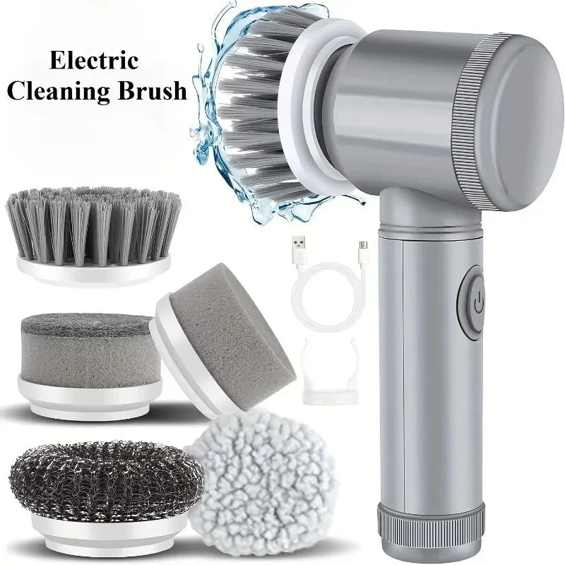 5-in-1 Rechargeable Handheld Electric Power Scrubber