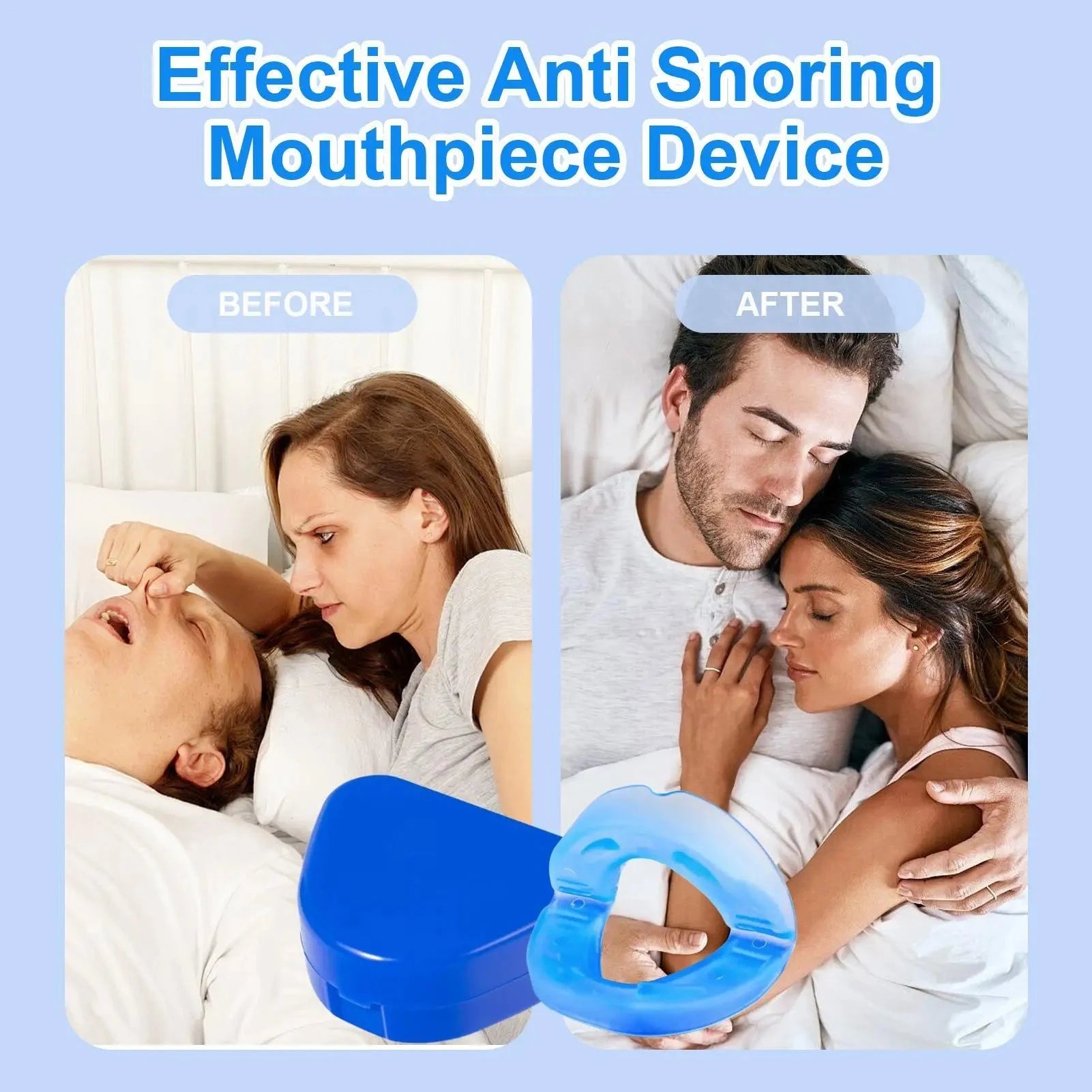 Silicone Anti-Snoring Mouthpiece – Reusable Sleep Aid