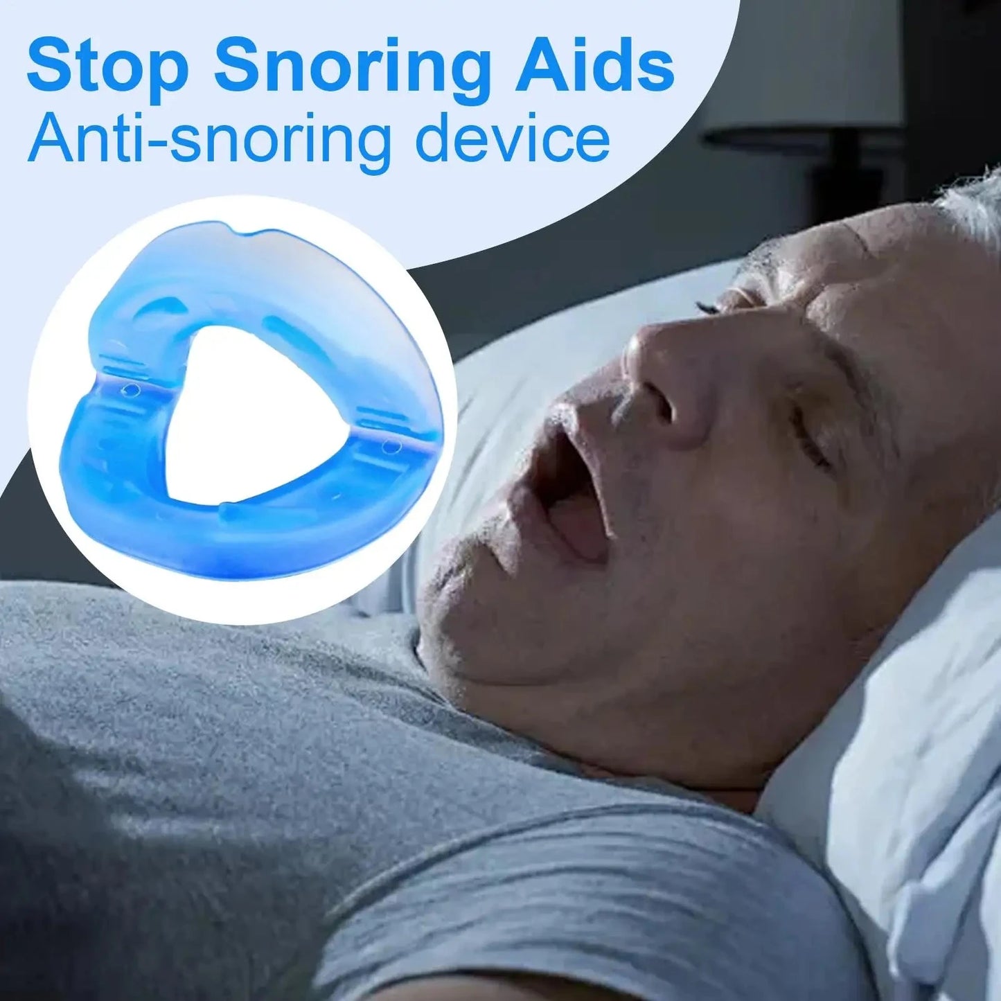 Silicone Anti-Snoring Mouthpiece – Reusable Sleep Aid